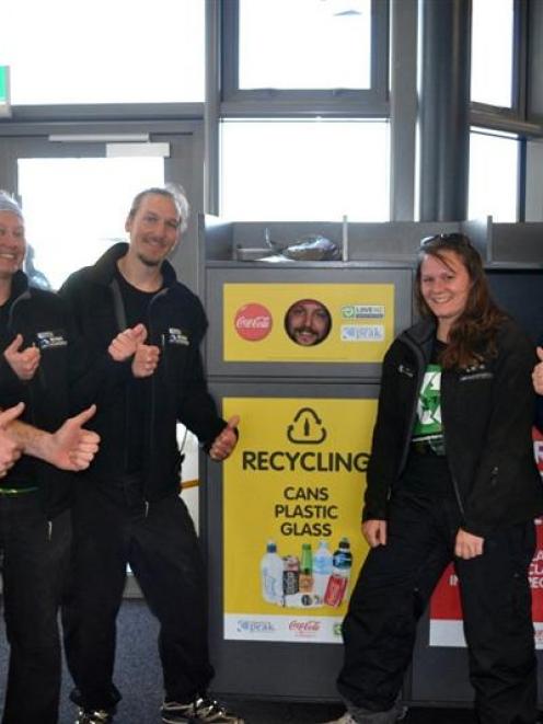 Coronet Peak staff (from left) Paul Speedy, Ebba Anderson, Petter Karlssan, Miles Bridgman (in...