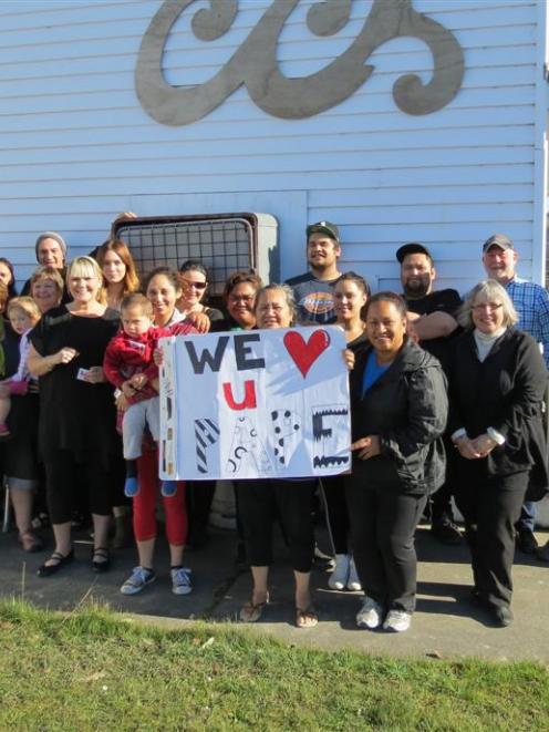Corstorphine Community Hub users and community members rally in support of one of their own, Pape...