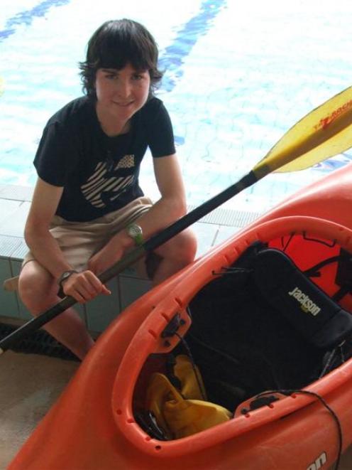 Courtney Kerin is going kayaking offshore. Photo by Sally Rae.