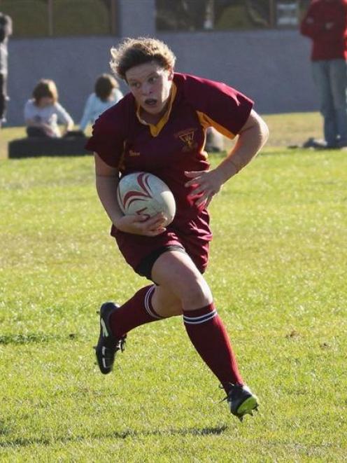 Courtney Martin in action for the Alhambra-Union women's rugby team. Photo by Caswell Images.