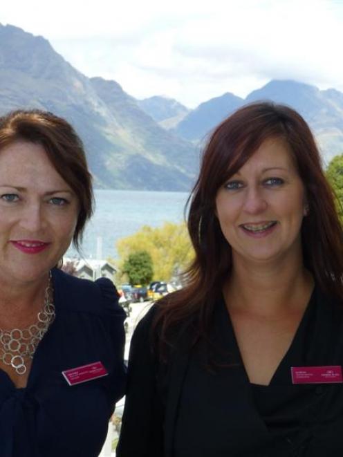 Crowne Plaza Queenstown's new sales and marketing manager Kylie Walker (left)  with  new meetings...