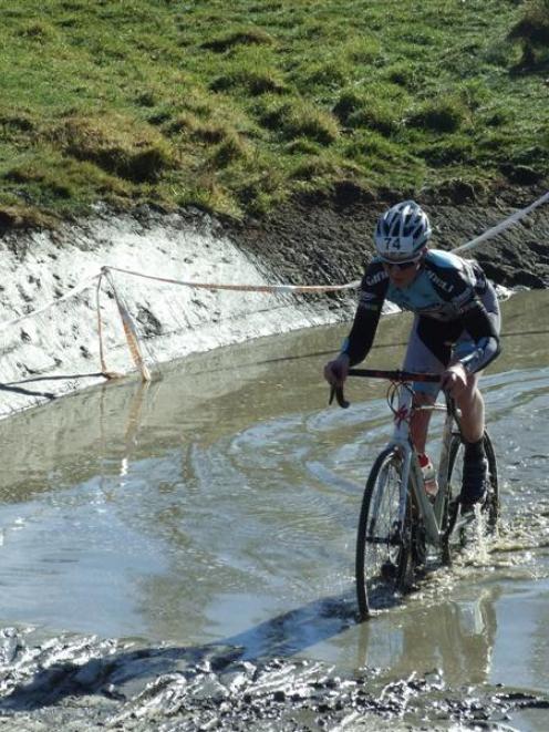 Cyclocross competitor George Blackie from Alexandra during the last race in the Queenstown...