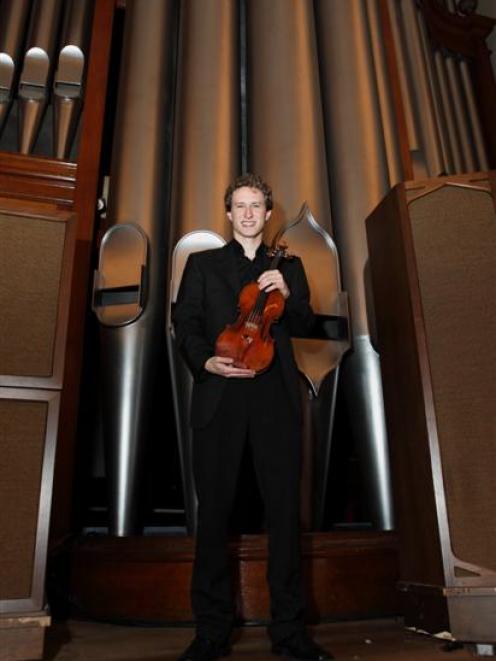 Czech Republic violinist Josef Spacek, 2009 winner of the Michael Hill International Violin...