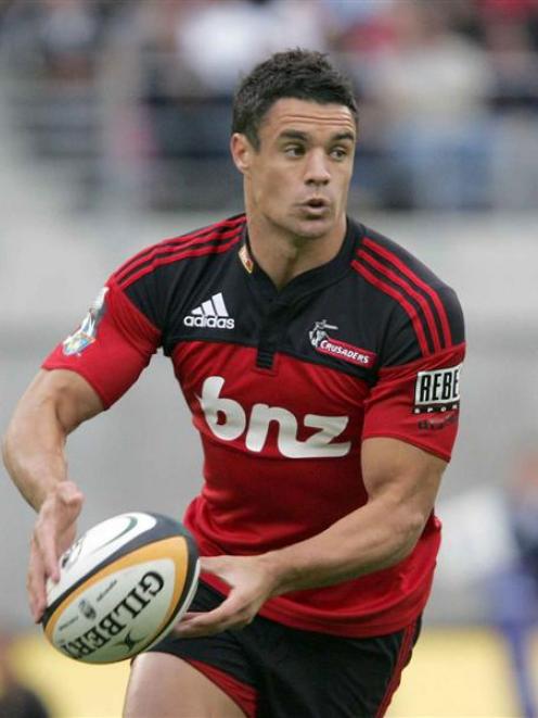 Dan Carter is in doubt for this weekend's game. Photo by NZPA