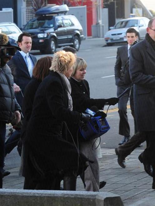 David Bain arrives at court this morning. Photo by Craig Baxter