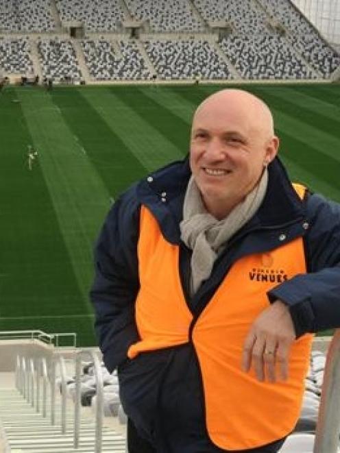 David Davies at Dunedin's Forsyth Barr Stadium. Photo from ODT files.