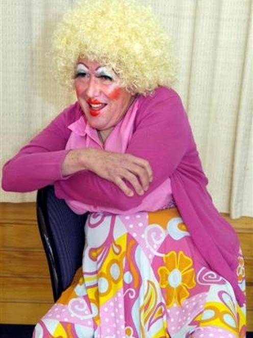 David McPhail as Dame Hilda Hardup in Jack and the Beanstalk. Photo by Jane Dawber.