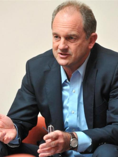 David Shearer in Dunedin yesterday. Photo by Gregor Richardson.
