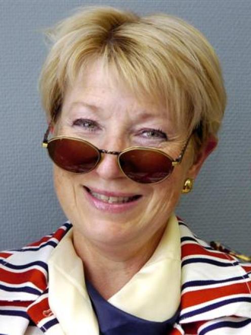 Department of Conservation Marian van der Goes with her collection of sunglasses dating back 40...