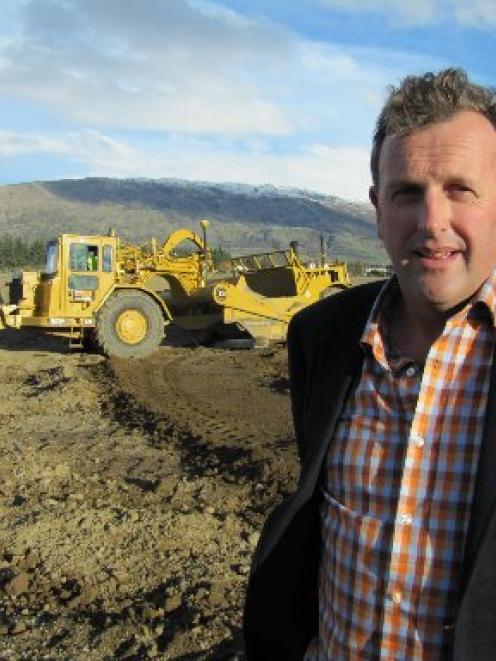 Developer Allan Dippie in the commercial centre of his new Three Parks development on the...