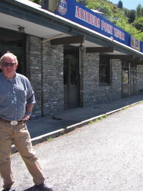 Developer Rick Pettit at the old Arthurs Point Tavern, which is to be demolished during the Gorge...