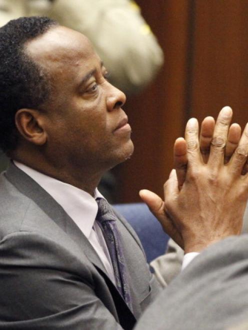 Dr Conrad Murray in court after he was sentenced for the involuntary manslaughter of singer...