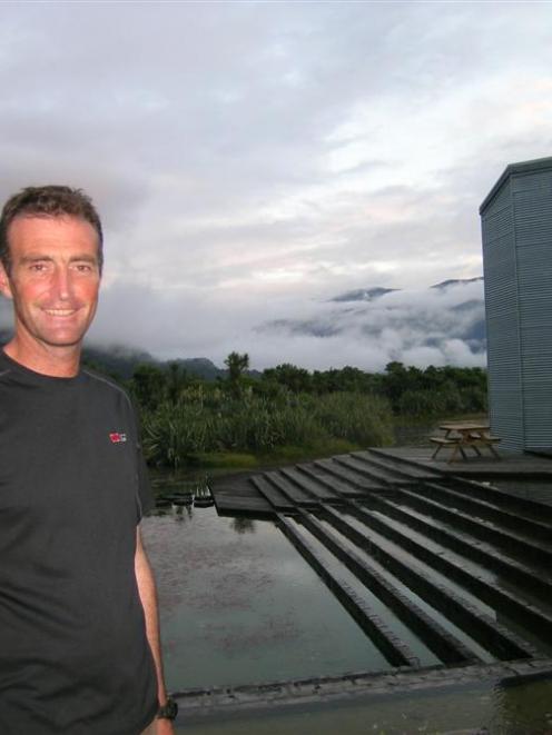 Dr Simon Cox, of GNS Science, Dunedin, at the Department of Conservation's Haast Visitor...