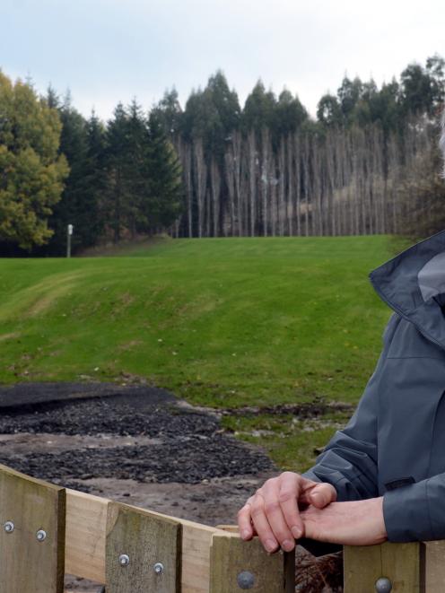 Dr Simon McMillan stands in front of an area at Kaikorai Valley College where he hopes to...