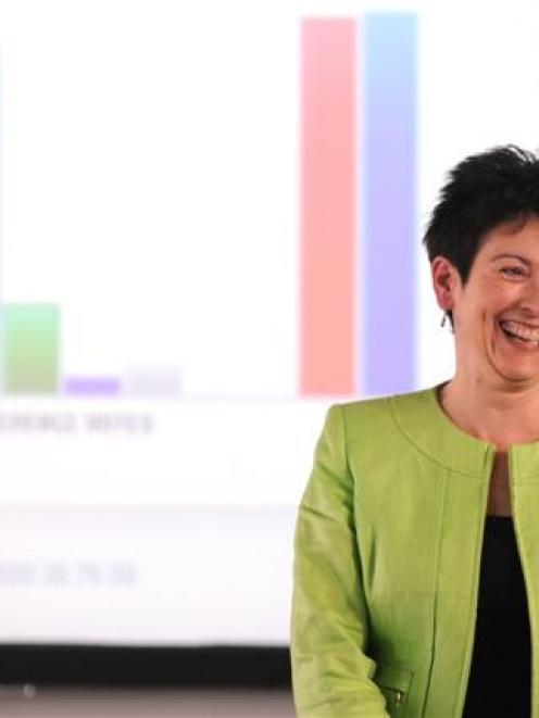 Dr Therese Arseneau, of  the University of Canterbury, shares a lighter moment during talk  about...