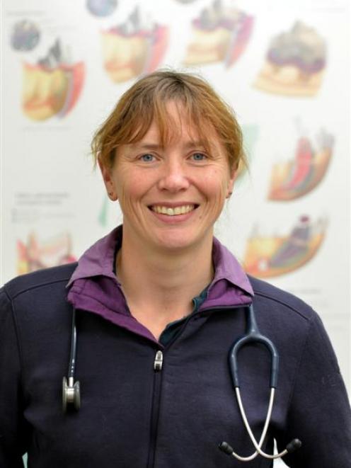 Dr Verona Mitchell at Mosgiel Veterinary Services. Photo by Peter McIntosh.