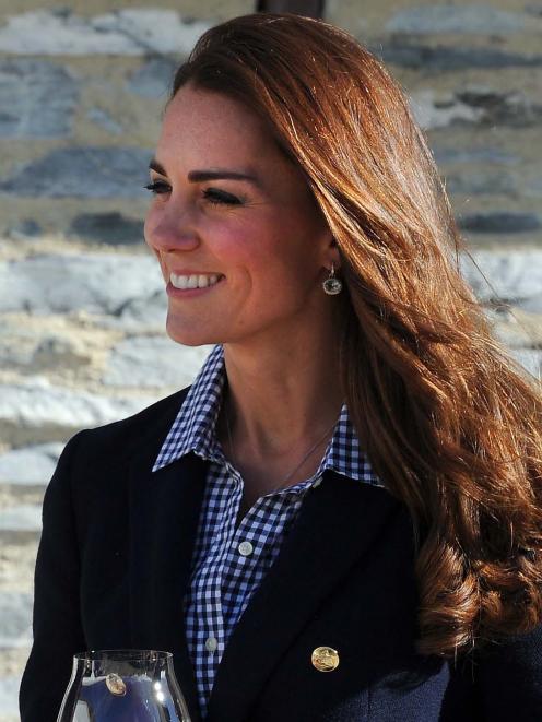 The Duchess of Cambridge at Lake Hayes earlier this year.
Photo by Craig Baxter