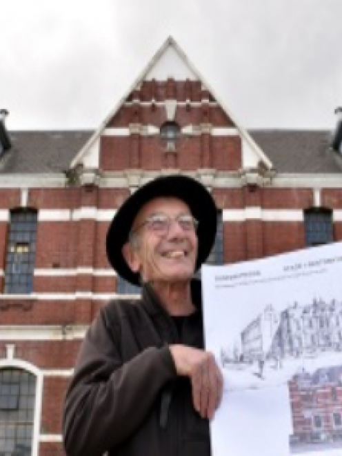 Dunedin architectural conservator Guy Williams in front of the historic prison with 120-year-old...
