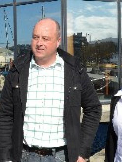 Dunedin businessman Barry Timmings, owner of the Harbourside Grill, and Paula Cooper, branch...