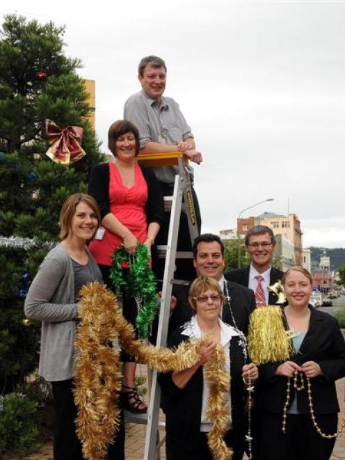 Dunedin Casino staff (from left) Chris Crooks, Leanne Stewart, Joe Papps, Lorraine Foster, Daniel...