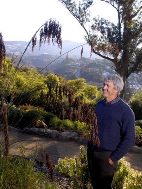 Dunedin City Council Botanic Garden team leader Alan Matchett beams with pride over newly awarded...