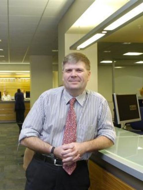 Dunedin City Council customer services manager William Robertson in April 2010 in the then new...