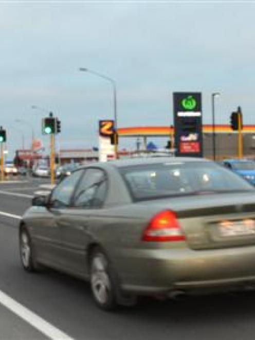 Dunedin City Council senior traffic engineer Ron Minnema monitors new traffic lights on Andersons...