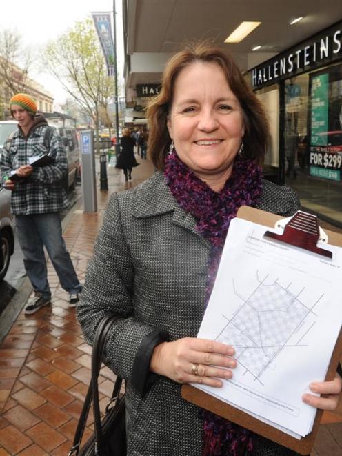 Dunedin City Council senior transportation planner Lisa Owens (foreground) led a survey of...