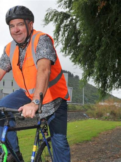 Dunedin City councillor Mike Lord on a new stretch of Dunedin's cycle/walkway network that will...