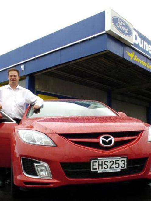 Dunedin City Ford chief executive Robert Bain on the site of the new Mazda dealership. Photo by...