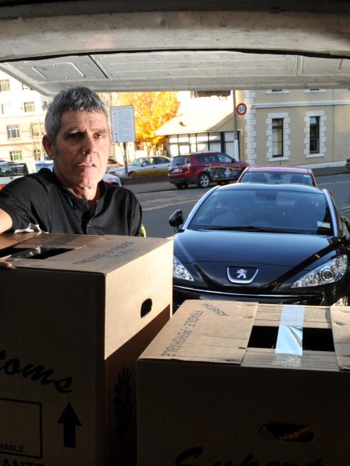 Dunedin courier driver Guy Winters is upset at Dunedin City Council plans to start charging...