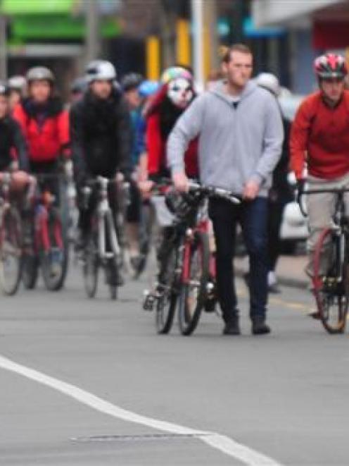 Dunedin cyclists join thousands of others across the world in a ride to ensure motorists do not...