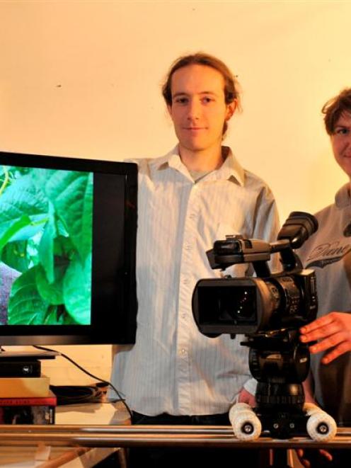 Dunedin film-makers Max Bellamy and Rachael Patching in their Dunedin premises. Photo by Linda...