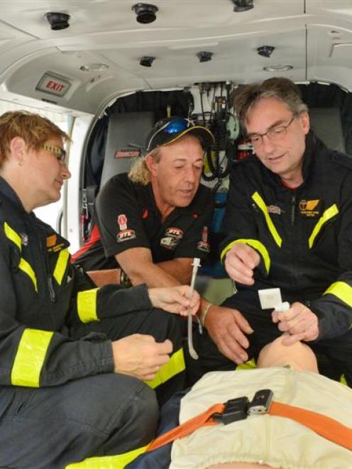 Dunedin Hospital intensive care unit associate charge nurse manager Toni Johnston (left) and...