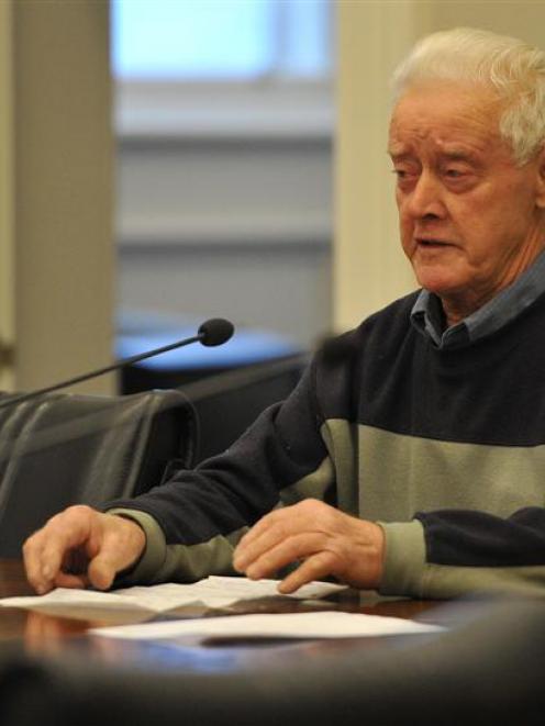 Dunedin man John Van Turnhout explains his opposition to the Otago Sports Car Club's annual hill...