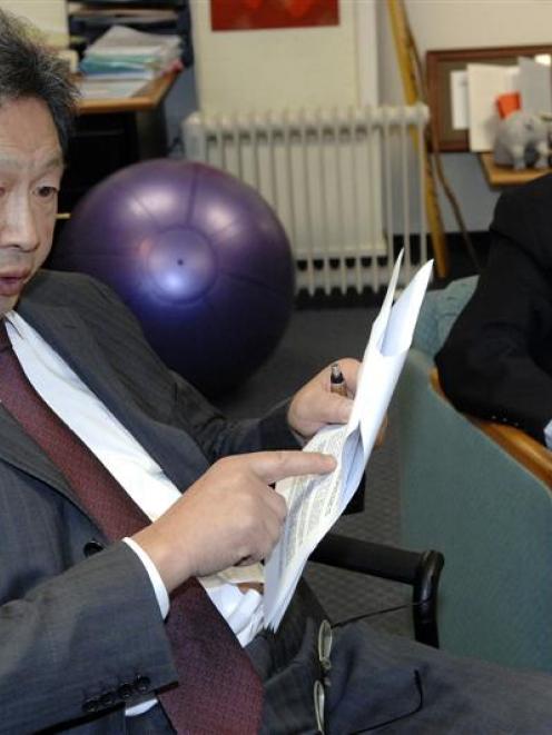 Dunedin Mayor Peter Chin and Dunedin City Council CEO Jim Harland answer questions raised at last...