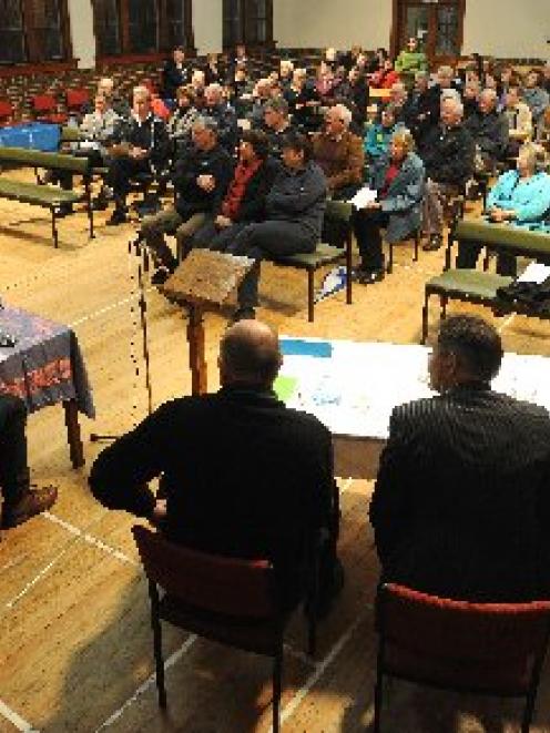 Dunedin mayoral candidates (from left) Lee Vandervis, Olivier Lequeux, Jimmy Knowles, Aaron...