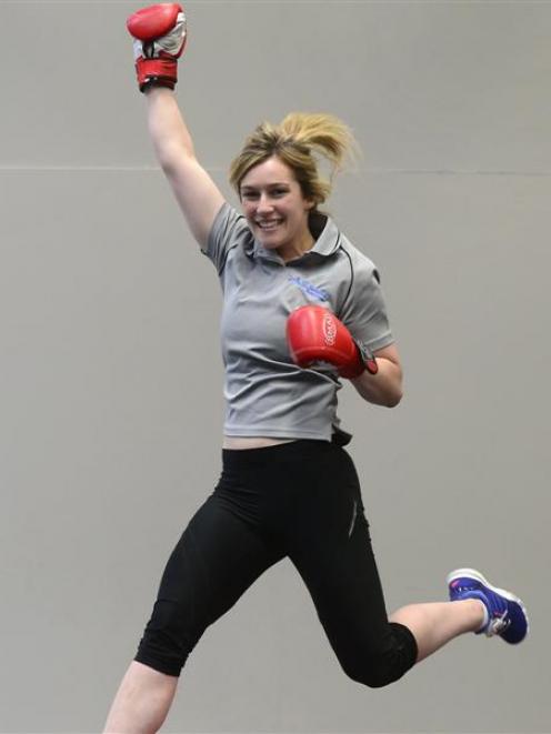 Dunedin personal trainer Alice Richards is over the moon about her win at the New Zealand Fitness...