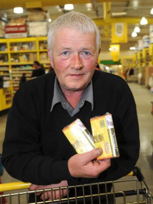 Dunedin resident Geoff Fraser (58), pictured at a Dunedin supermarket last night, reflects on the...