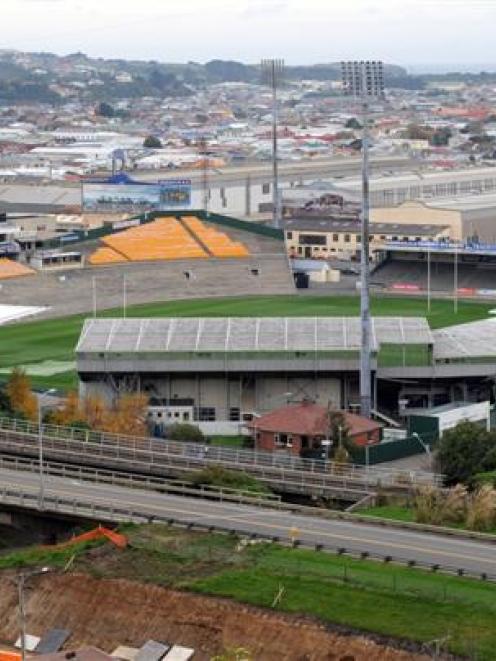 Dunedin's historic Carisbrook ground is on the market. Photo by Stephen Jaquiery.