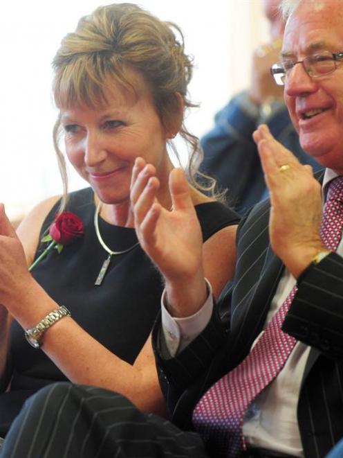 Dunedin South Labour candidate Clare Curran and Deputy Prime Minister Michael Cullen at Ms Curran...