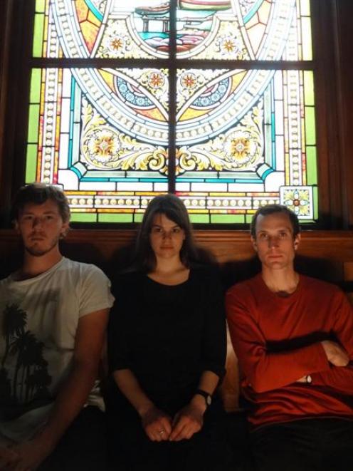 Dunedin trio Opposite Sex (from left) Fergus Taylor, Lucy Hunter and Tim Player will play at...