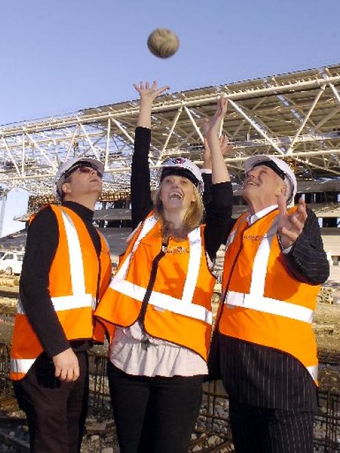 Dunedin Venues Management Ltd directors (from left) Peter Brown, Jennifer Rolfe and Peter...