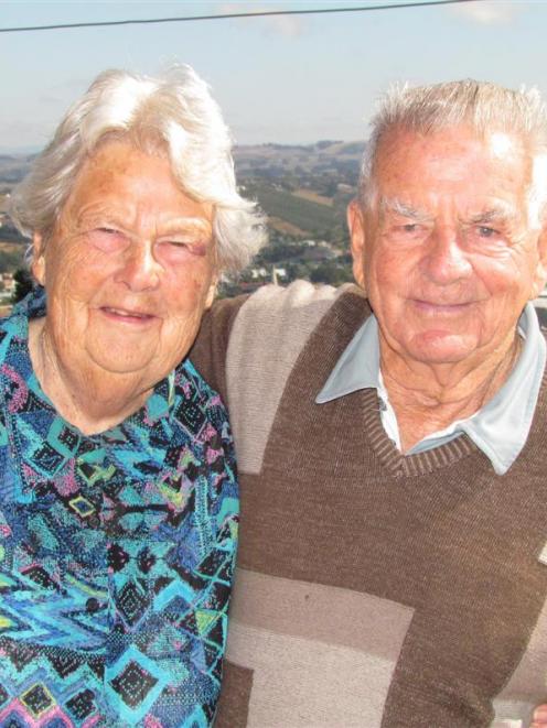 Edna and Alan Briggs will celebrate their 65th wedding anniversary tomorrow  at their house...