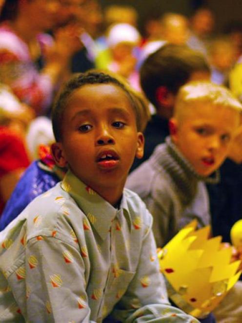 Educational role models? Children marked the end of the educational year last week at Arabia...