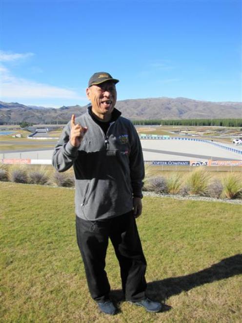 Eight-time winner and record-holder Nobuhiro ''Monster'' Tajima, of Tokyo, visits the Highlands...