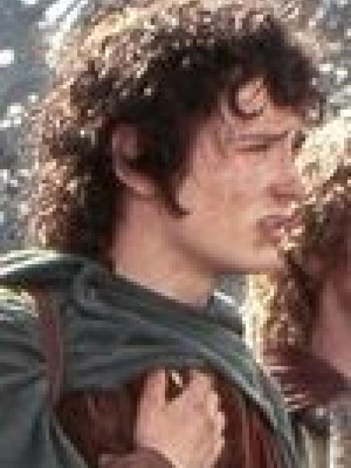 Elijah Wood, seen here as Frodo Baggins in ''The Lord of the Rings: Fellowship of the Ring'' will...