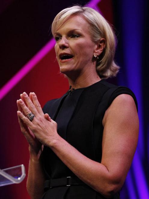 Elisabeth Murdoch rehearses her MacTaggart Lecture in which she took aim at her brother James...