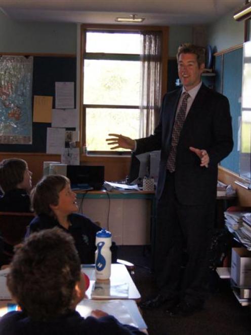 King's High School rector Dan Reddiex delivers the first session of the school's new King's Men's...