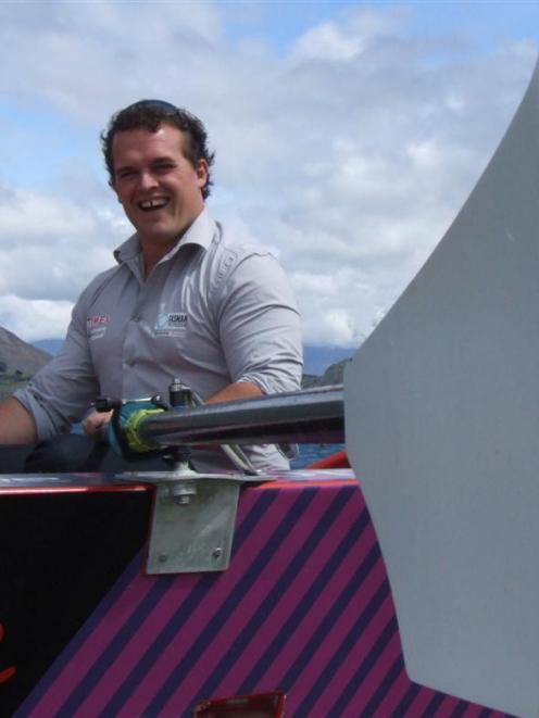 Endurance rower Shaun Quincey visits Wanaka as part of a tour to promote his book about his...